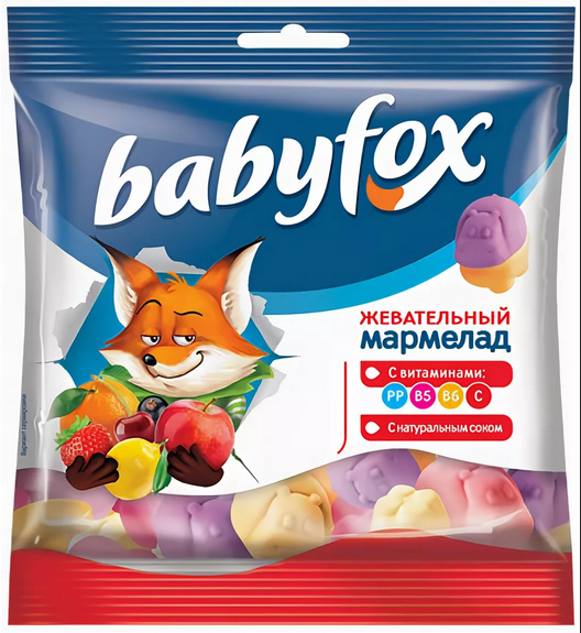 МАРМЕЛАД Жевательный BabyFox 70 г